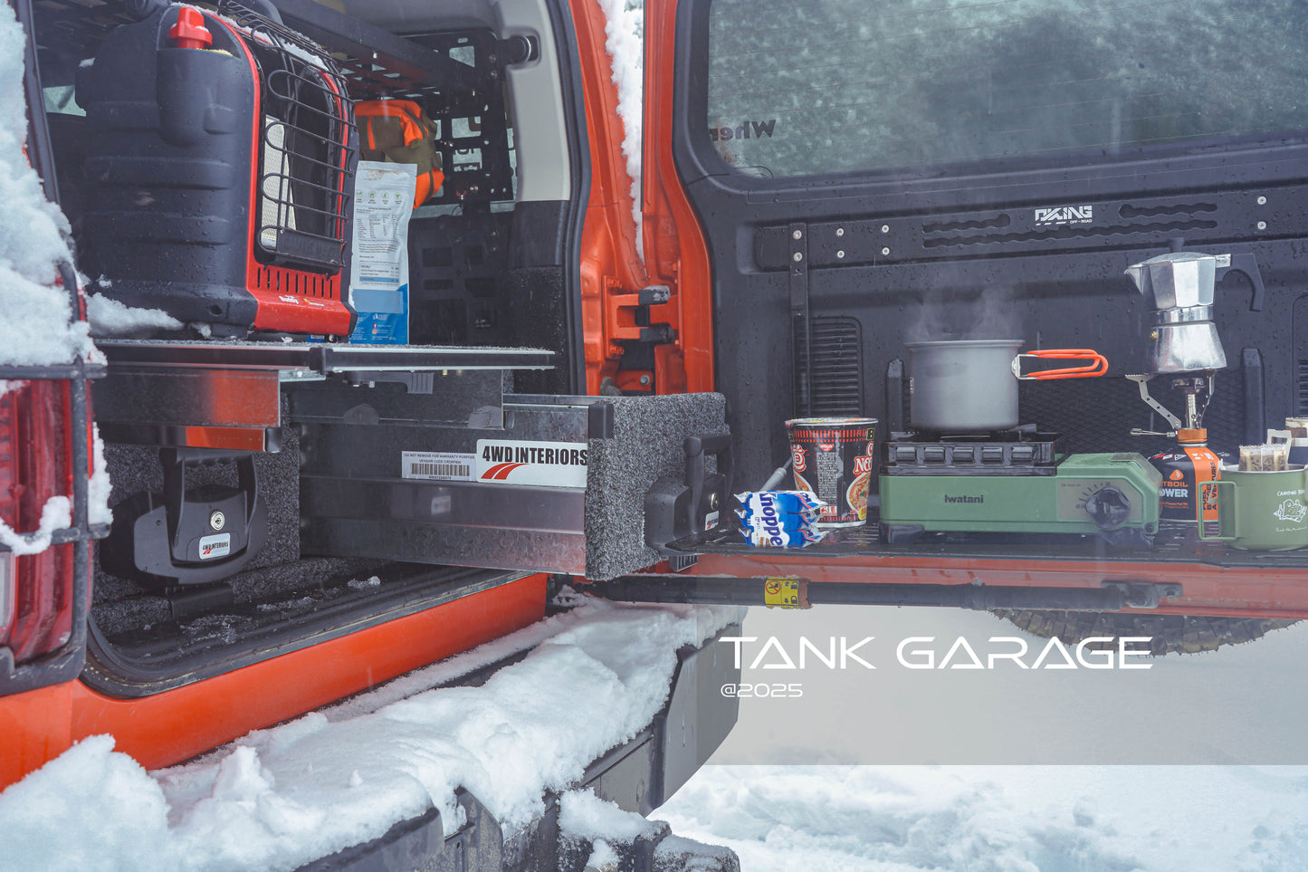 GWM Tank 300 Rear Door Drop Down Folding Table Aluminum