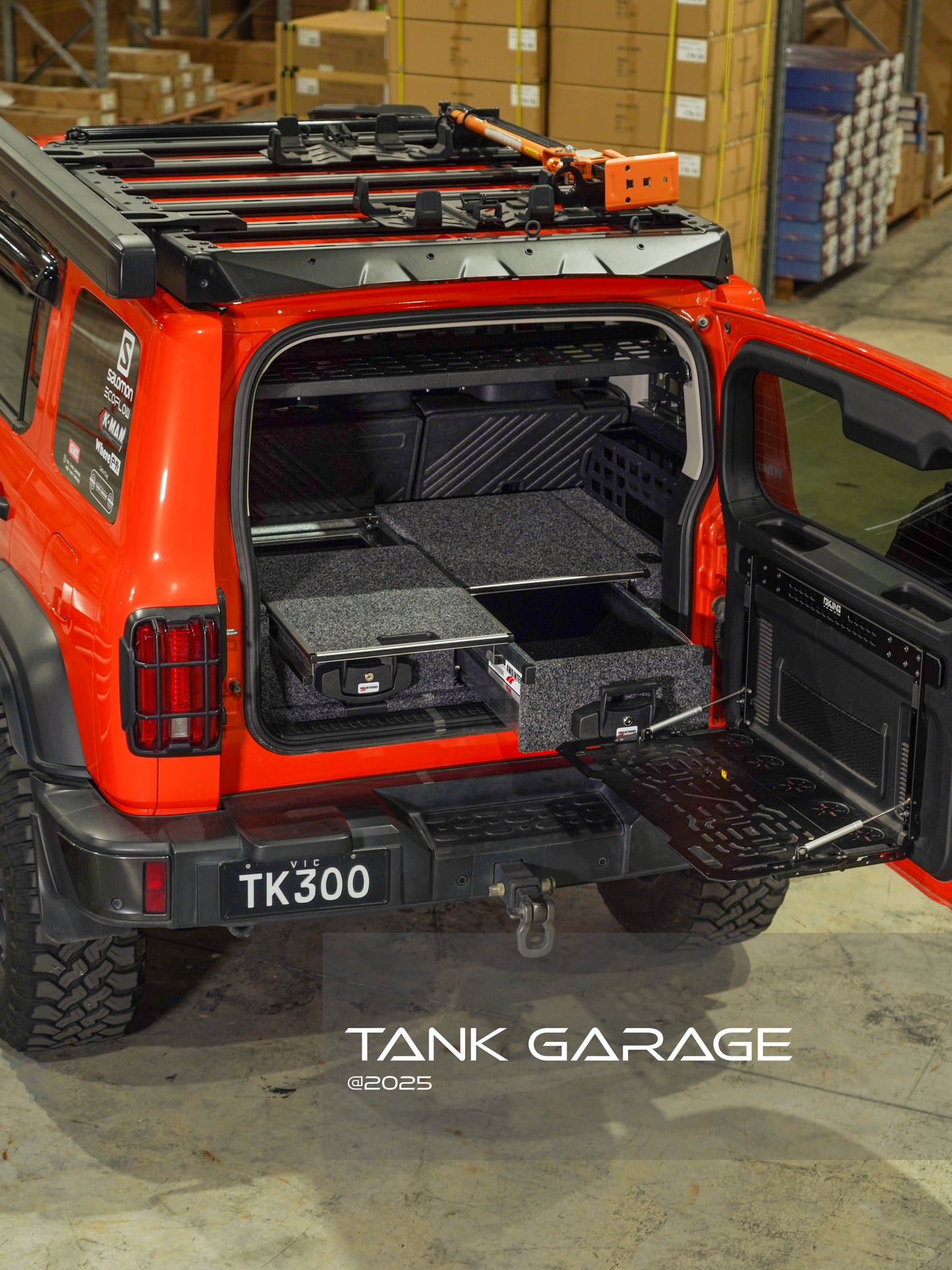 GWM Tank 300 Rear Door Drop Down Folding Table Aluminum