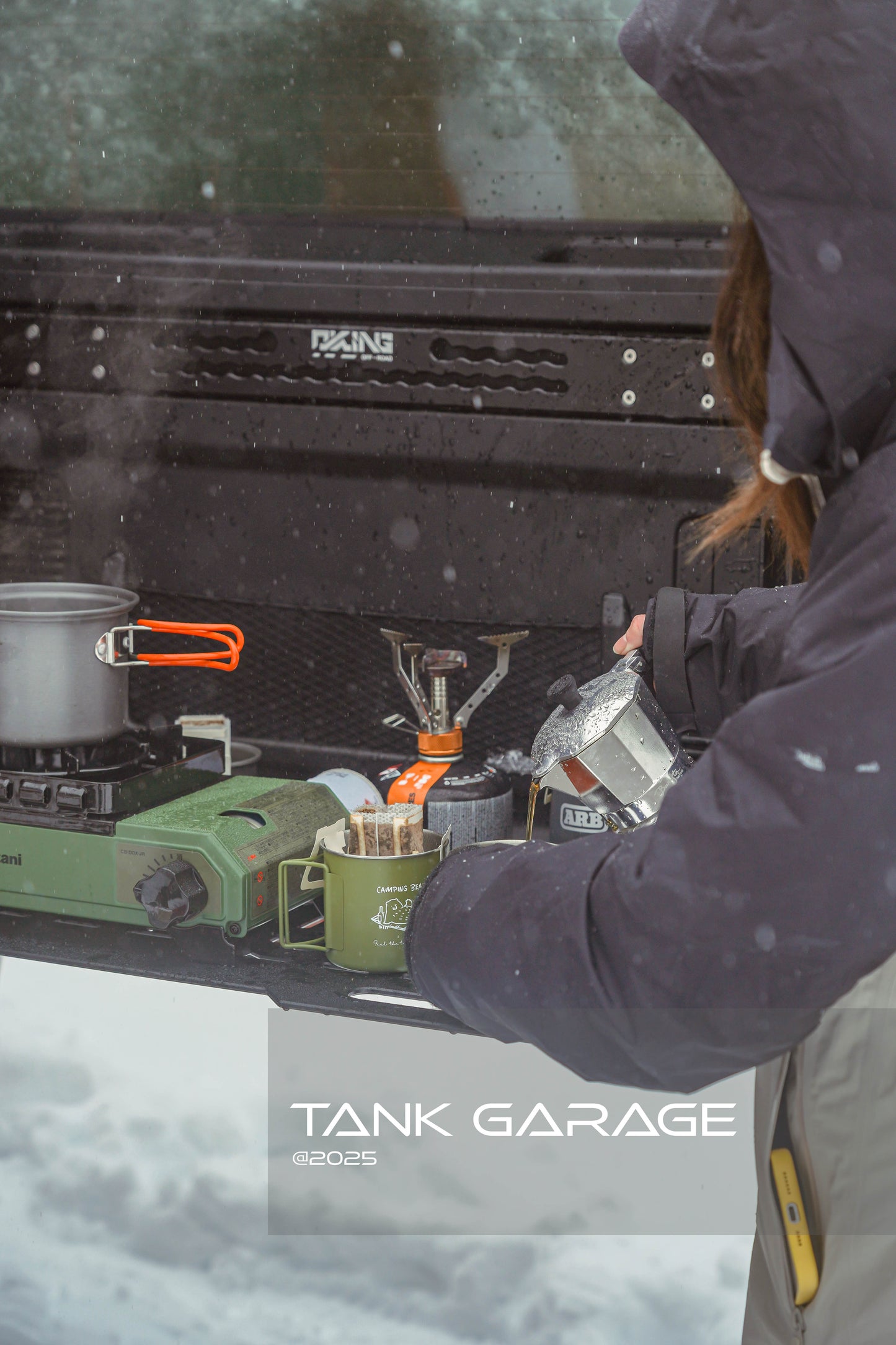 GWM Tank 300 Rear Door Drop Down Folding Table Aluminum
