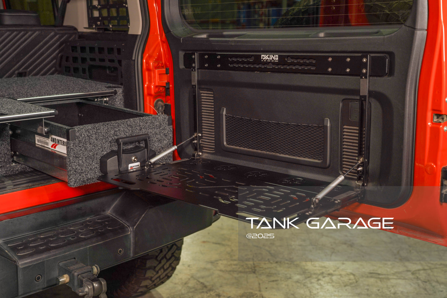 GWM Tank 300 Rear Door Drop Down Folding Table Aluminum