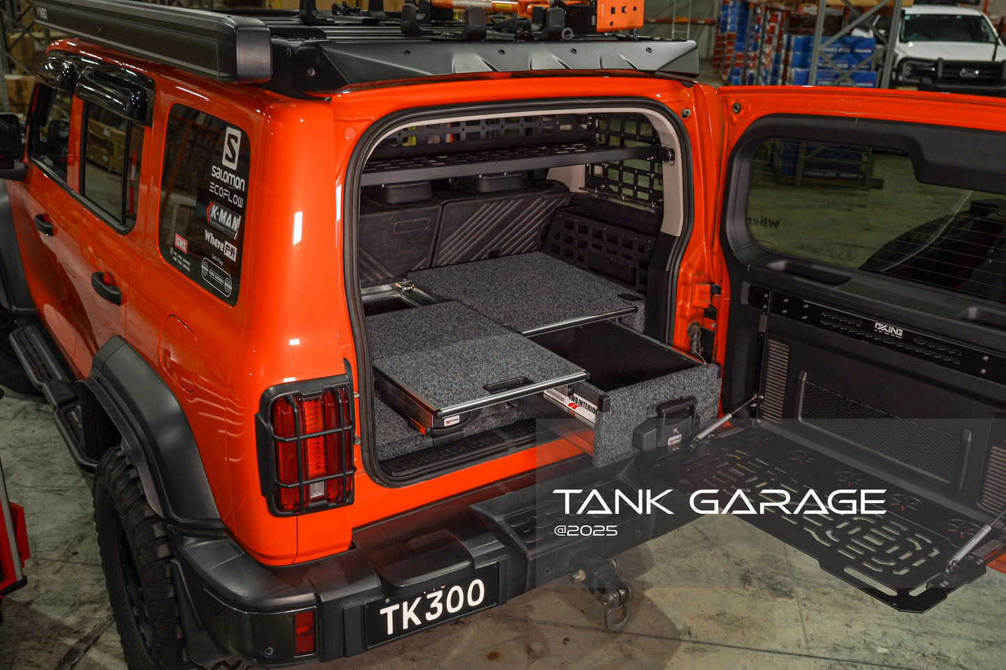 GWM Tank 300 Rear Door Drop Down Folding Table Aluminum