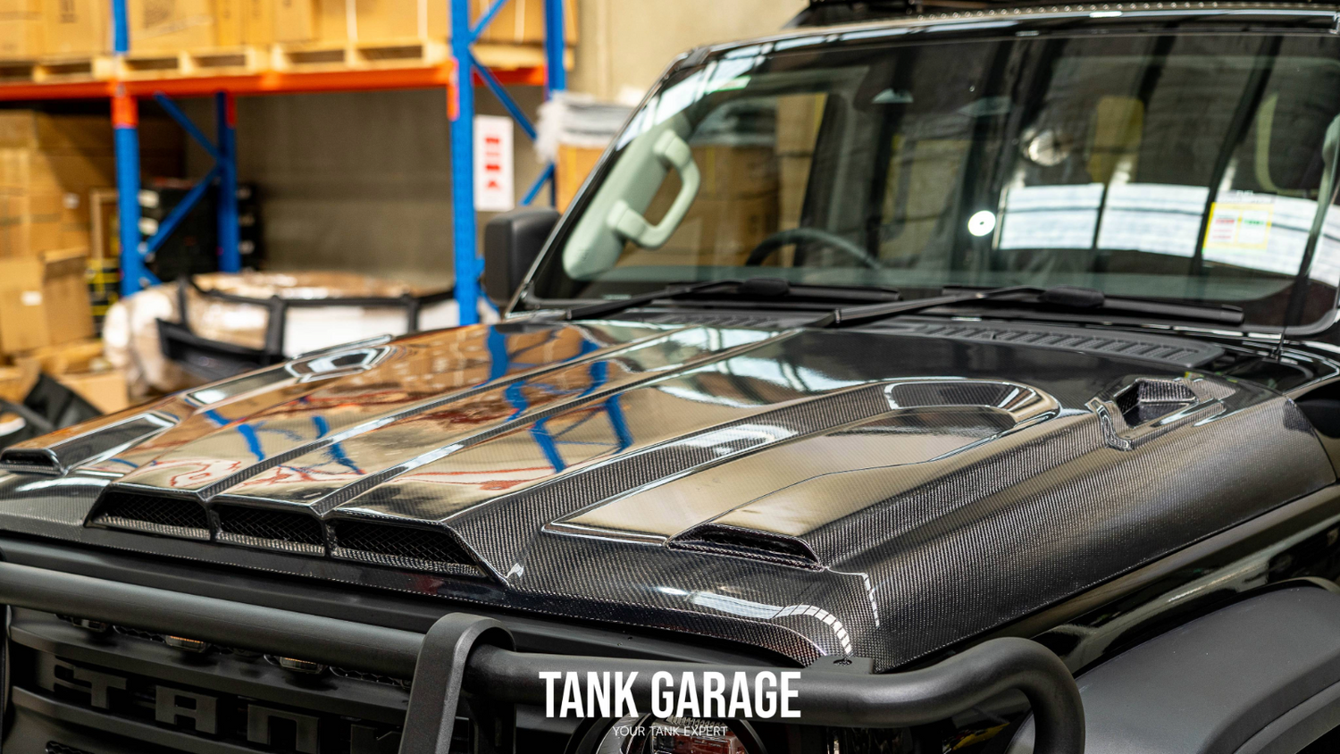 Tank300 aftermarket bonnet carbon fiber