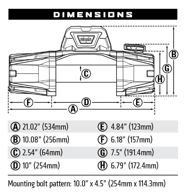 Warn VR 12-S EVO 12,000lb Recovery Winch with Synthetic Rope - Tank Garage