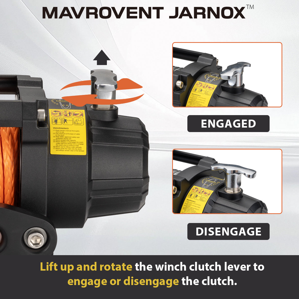 Mavrovent Jarnox winch 12K 12000lb - Tank Garage