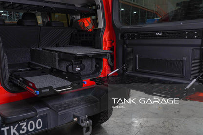 GWM Tank 300 Rear Door Drop Down Folding Table Aluminum - Tank Garage