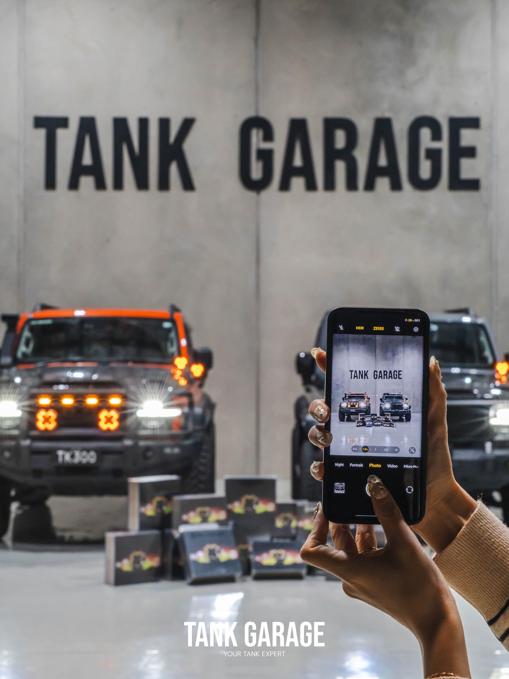 Tank garage with HALO Series LED 