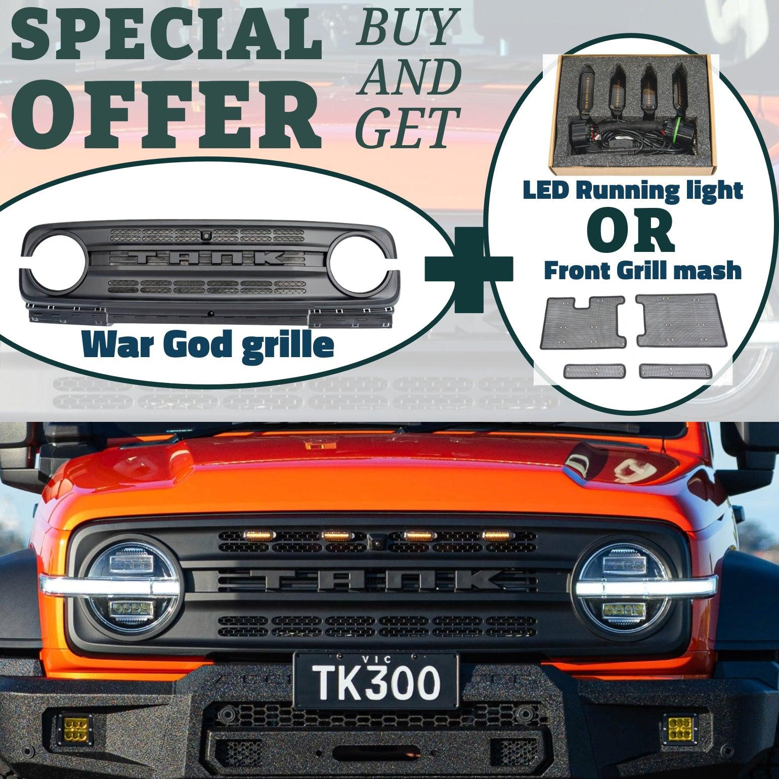 TANK 300 War God Front Grille Set special sale - Tank Garage