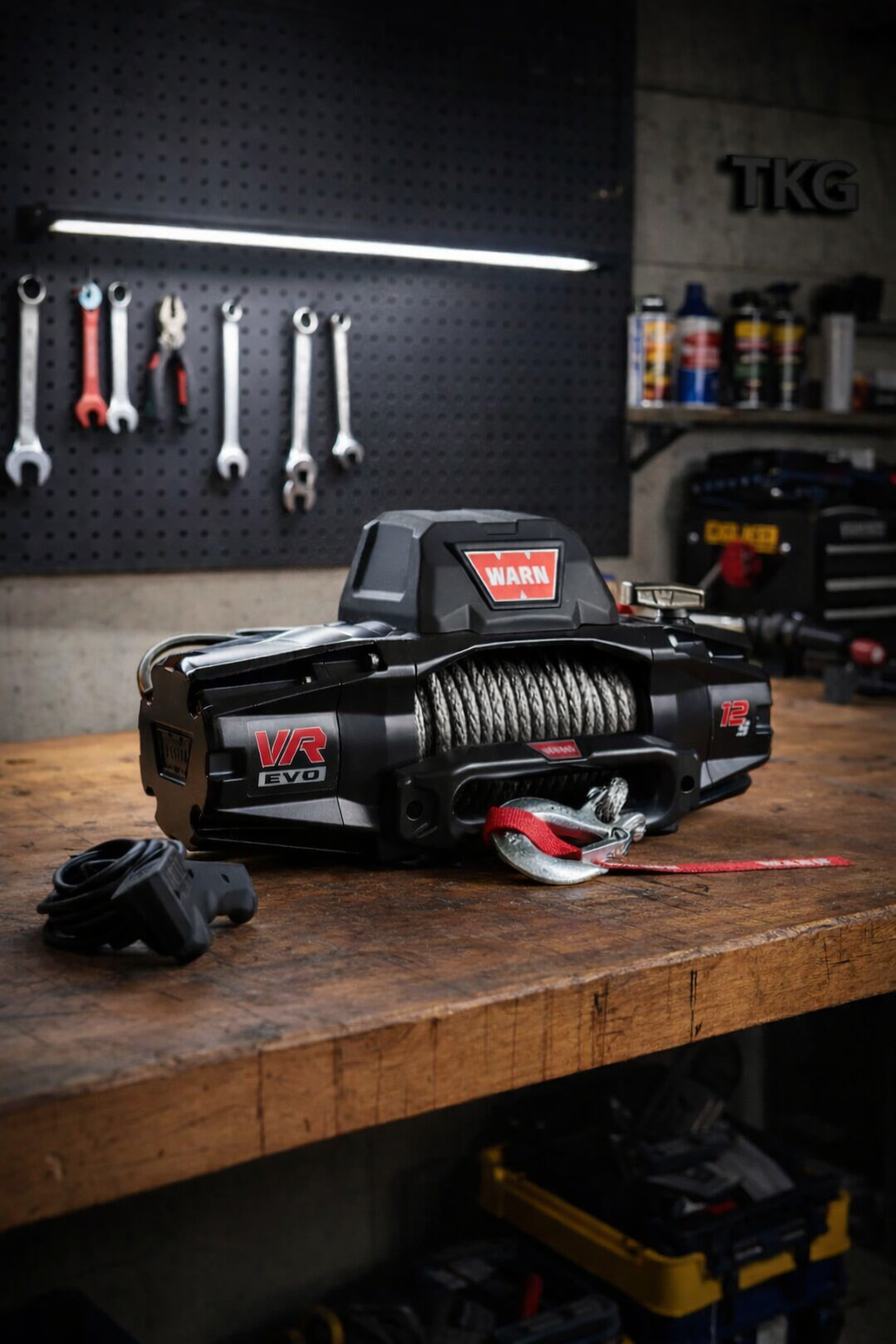 Warn VR 12-S EVO 12,000lb Recovery Winch with Synthetic Rope - Tank Garage